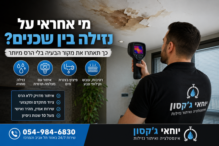 מי אחראי על נזילה בין שכנים