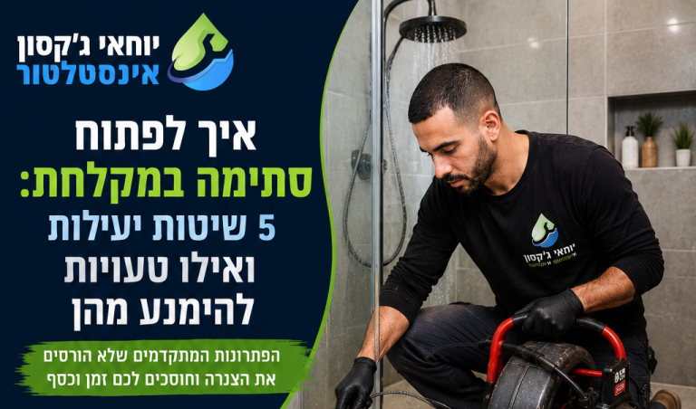 יוחאי גקסון איך לפתוח סתימה במקלחת