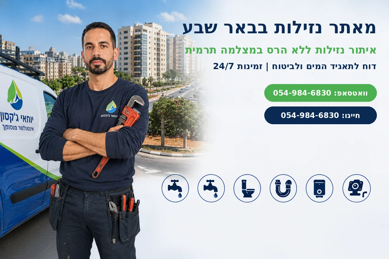 מאתר נזילות בבאר שבע - יוחאי ג'קסון איתור נזילות ללא הרס