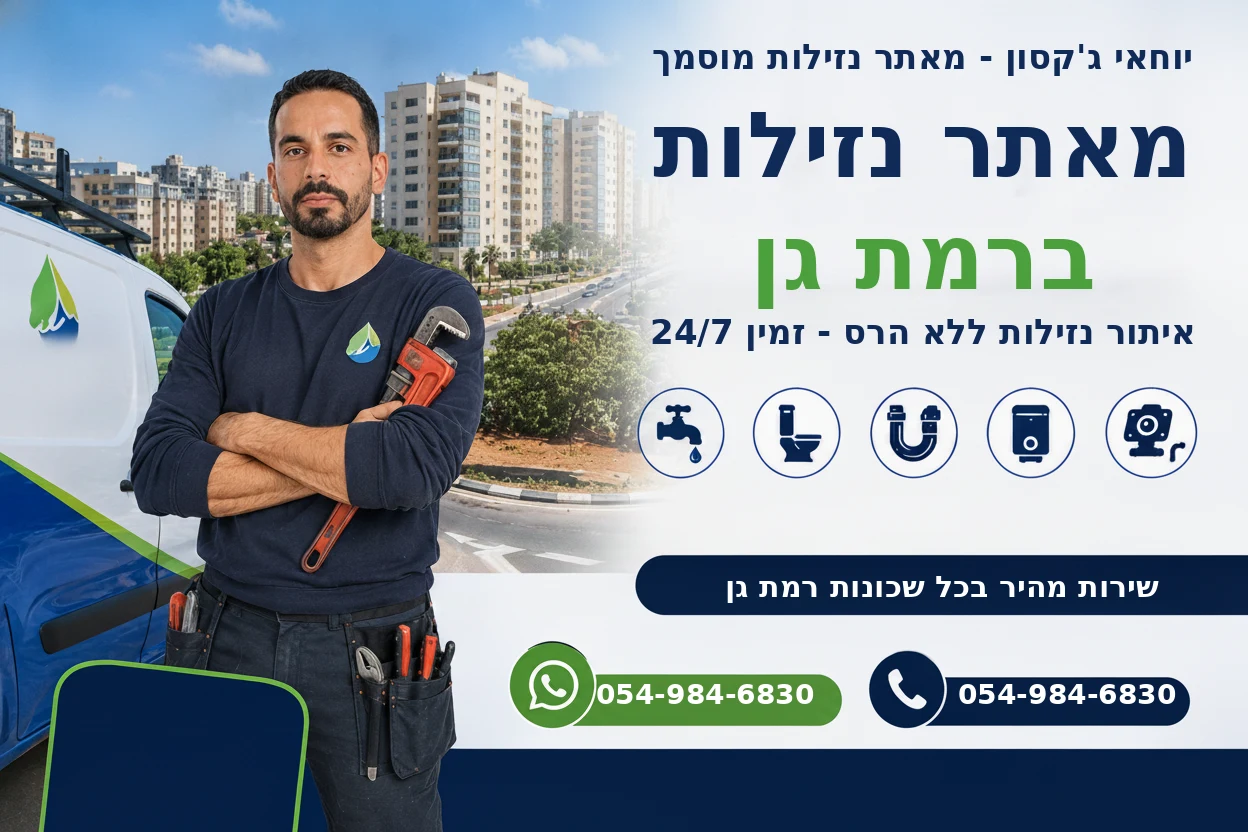 מאתר נזילות ברמת גן - יוחאי גקסון איתור נזילות ללא הרס זמין 24/7