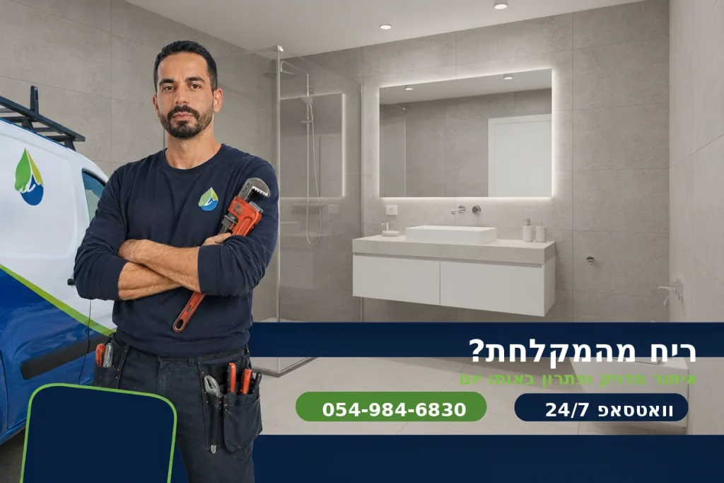 ריח מהמקלחת - יוחאי ג'קסון מאתר נזילות ואינסטלטור בתל אביב