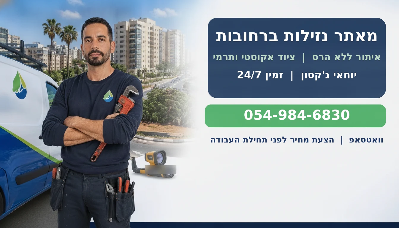 מאתר נזילות ברחובות - יוחאי גקסון עם רכב השירות הממותג